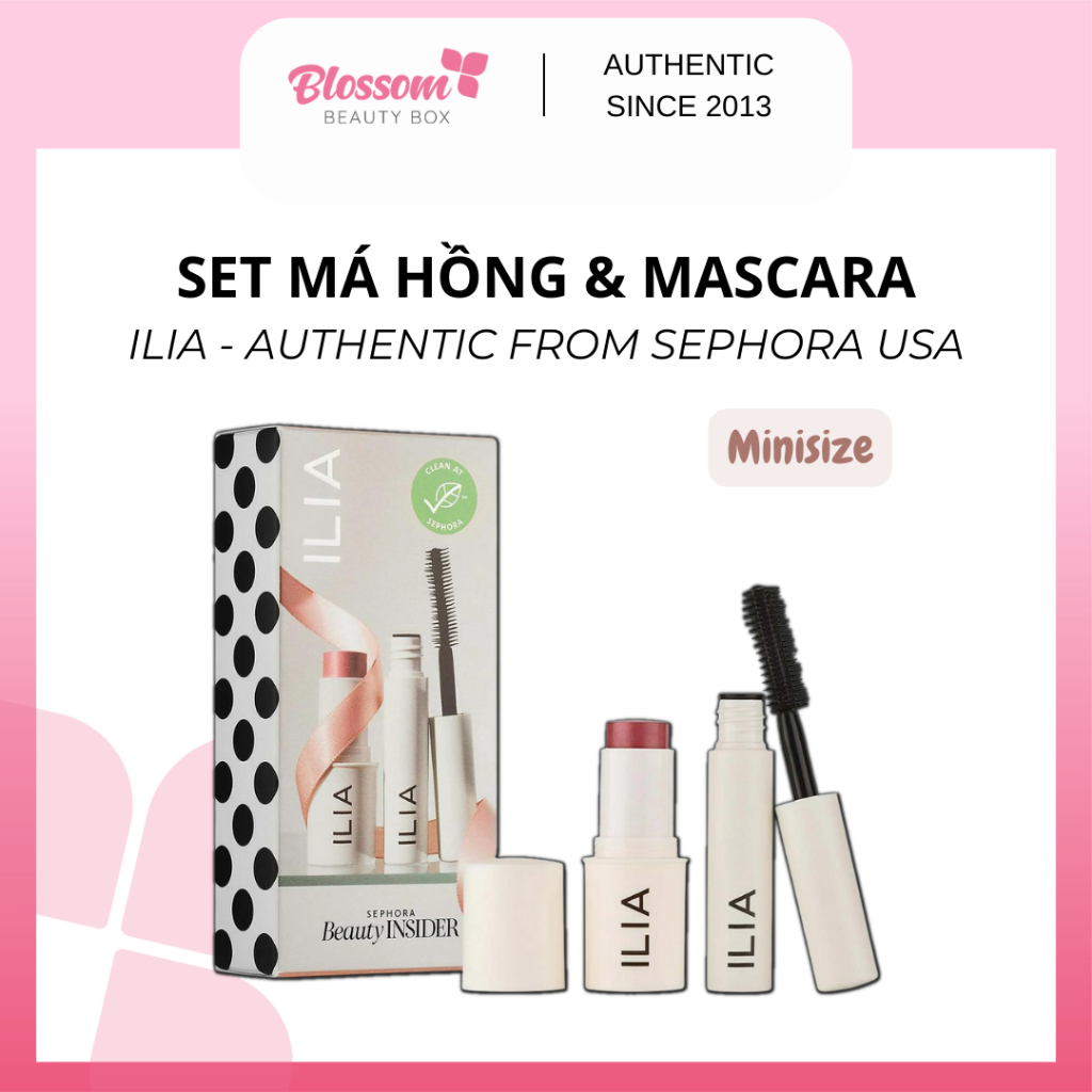 Minisize 2.5g - Má hồng dạng thỏi ILIA Multi-Stick Cream Blush + Lip Tint