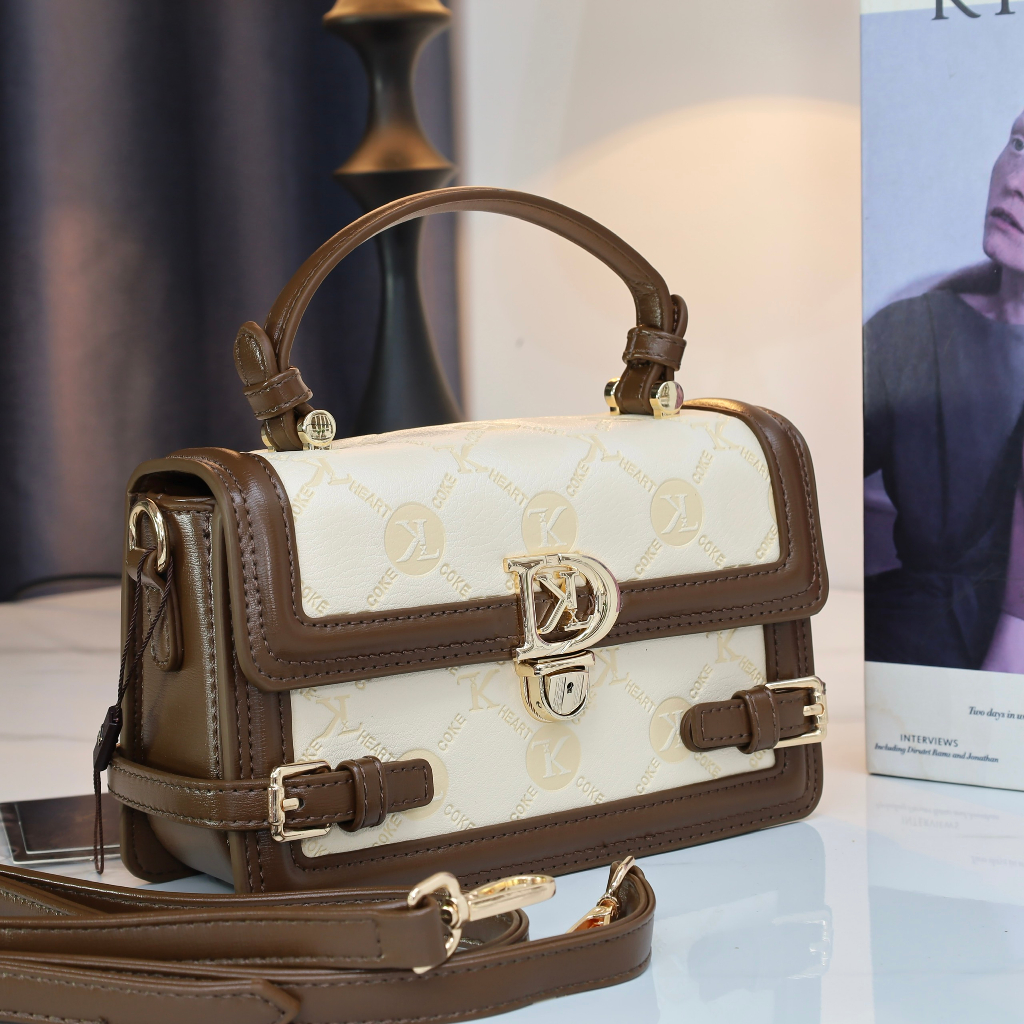 Túi xách tay + đeo chéo nữ size 20cm*7cm*12cm COKE HEART đủ màu