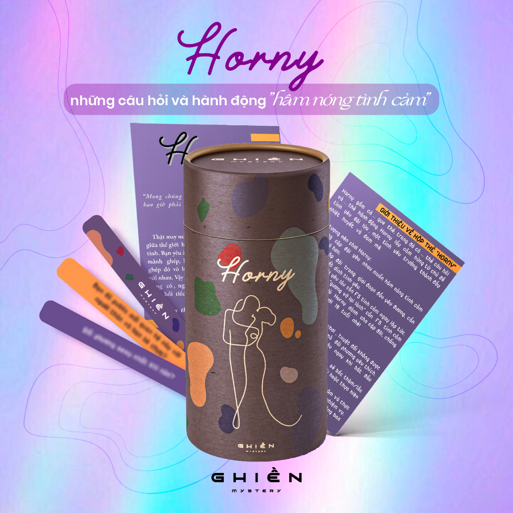 Combo thẻ tình yêu "HORNY - DATE ĐI" - Drinking Game dành cho cặp đôi nhân đôi thú vị cho buổi hẹn hò | Ghiền Mystery