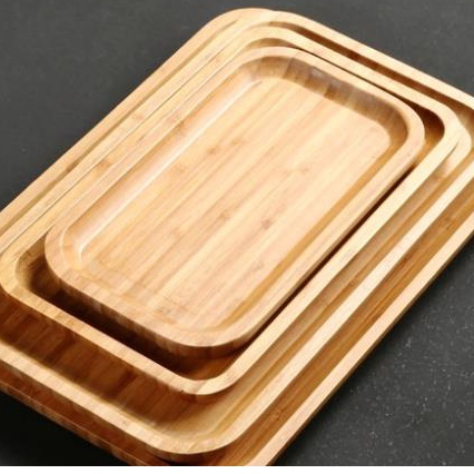 Khay Gỗ Tre Tròn, Chữ Nhật Decor Trang Trí Nhiều Size