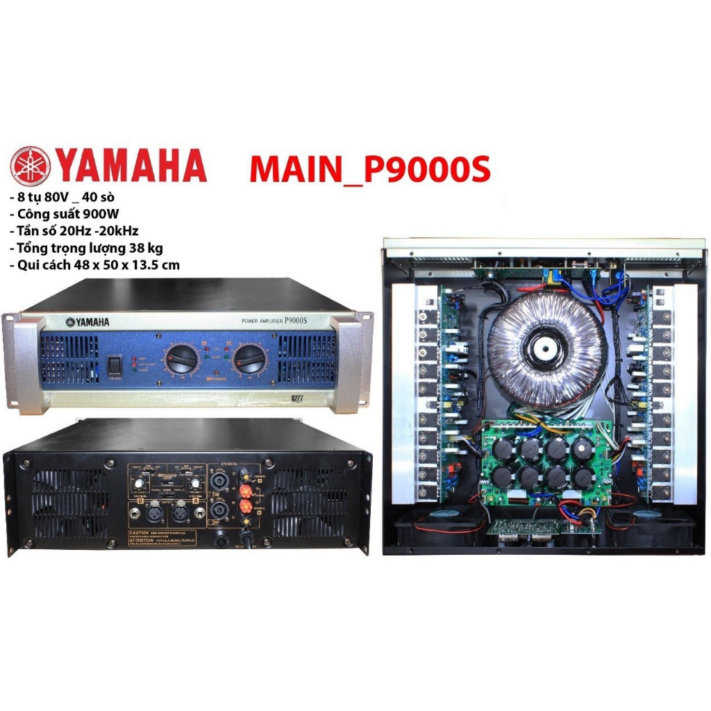Cục đẩy công suất yamaha P9000S 2 kênh 40 sò