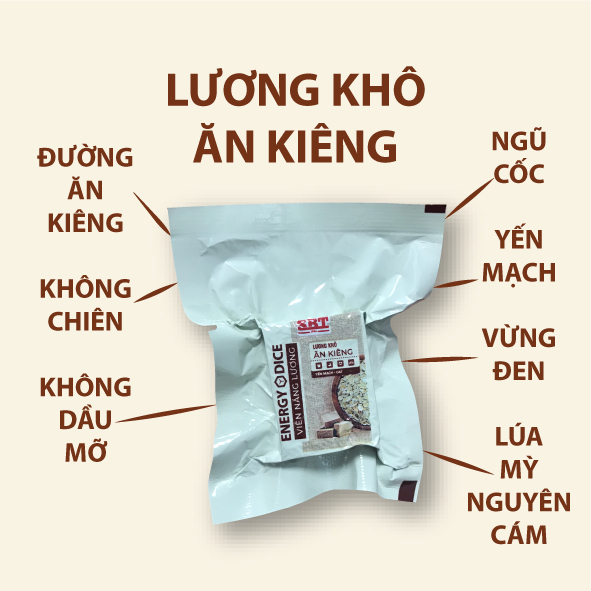 Lương Khô Mini Ăn Kiêng Không Đường SBT Việt Nam 2k 1 Viên