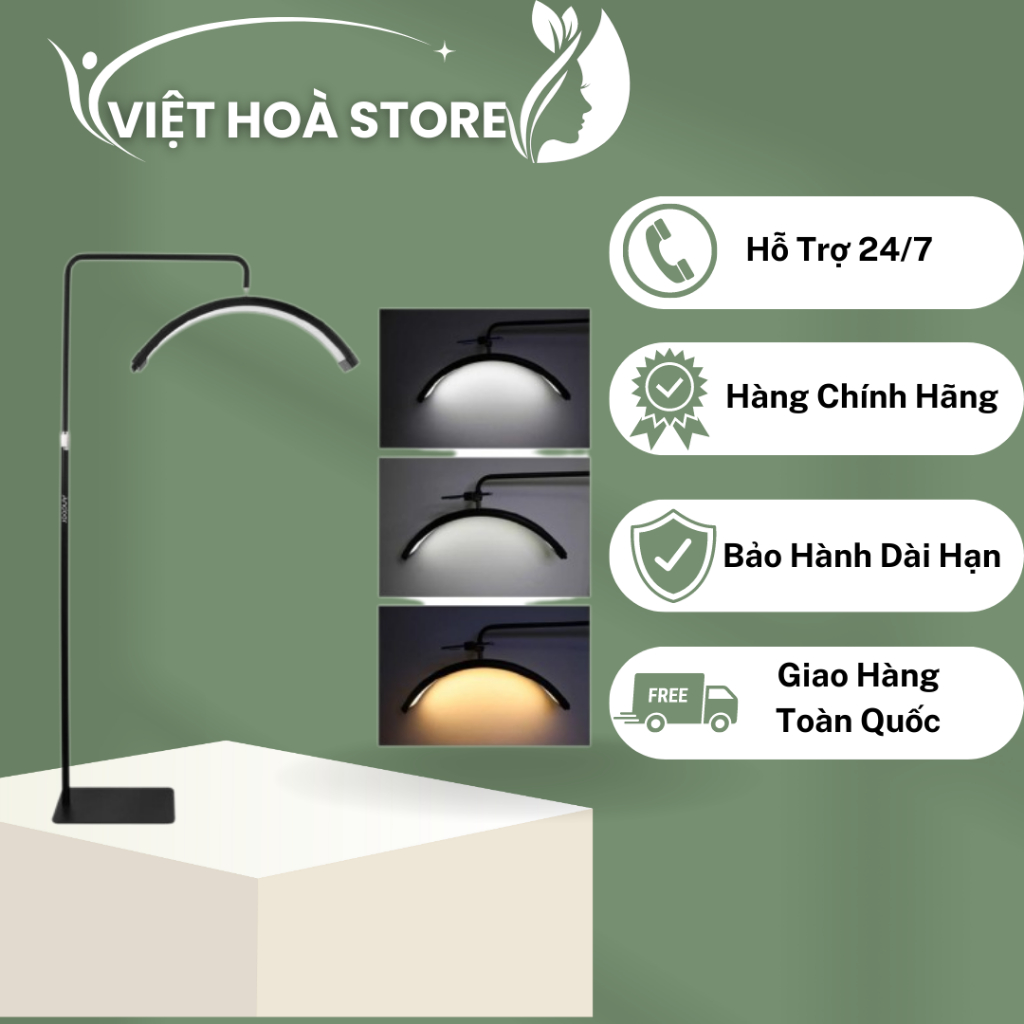 Đèn Led Bán Nguyệt, Đèn Chữ (C) Chữ (U) Siêu Sáng 3 Màu Ánh Sáng Dùng Cho Phun Xăm Thẩm Mỹ Spa