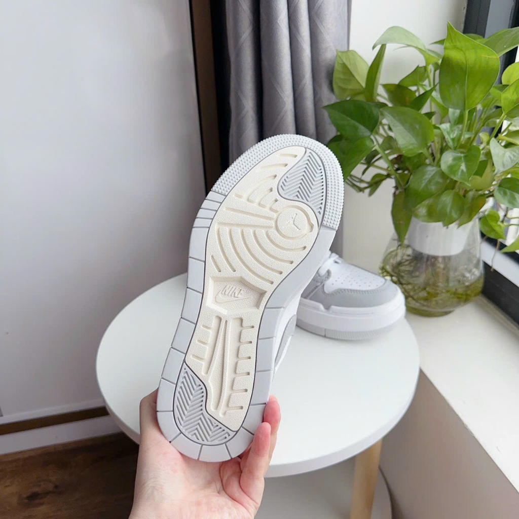 Giày Air Jordan 1 Elevate xám xanh đế cao cổ thấp, giày JD 1 Air đế bánh mì nữ hồng vàng hottrend 2023 mới cao cấp