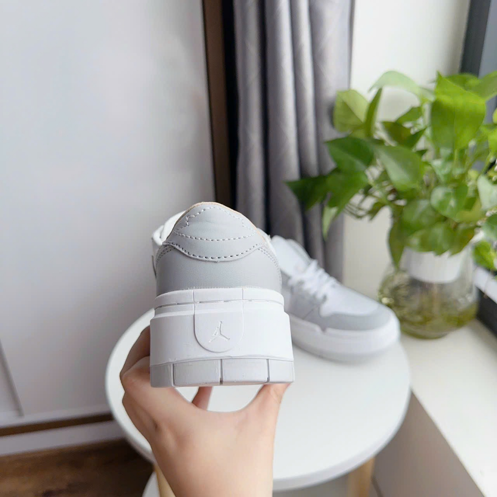 Giày Air Jordan 1 Elevate xám xanh đế cao cổ thấp, giày JD 1 Air đế bánh mì nữ hồng vàng hottrend 2023 mới cao cấp