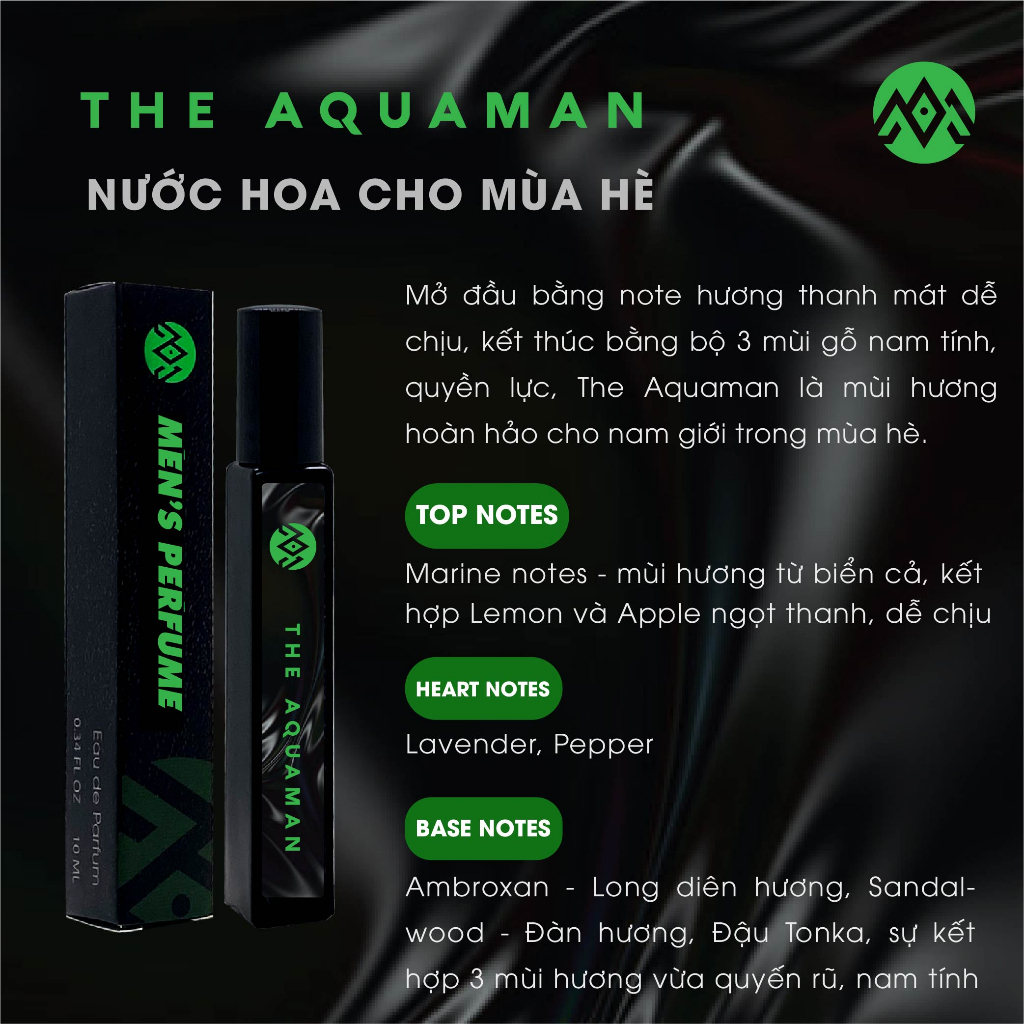 Nước Hoa Nam Giới Cho Mùa Hè The Aquaman MILIMAN