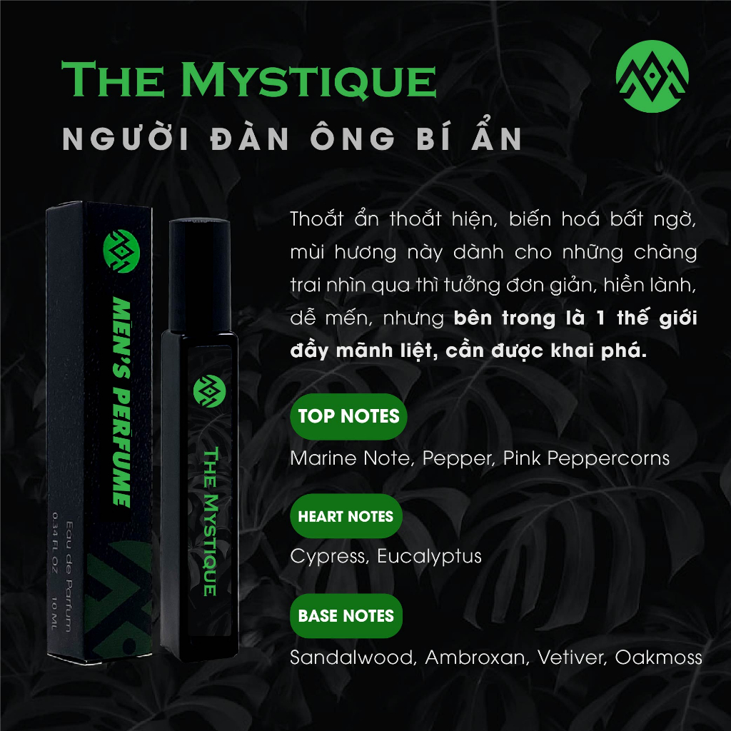 Nước Hoa Nam Giới Người Đàn Ông Bí Ấn The Mystique MILIMAN 10ml