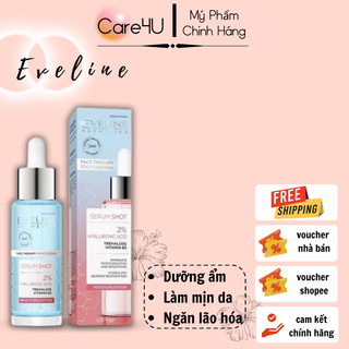  Tinh chất dưỡng da Eveline Serum Shot dưỡng ẩm Hyaluronic axit 30ML