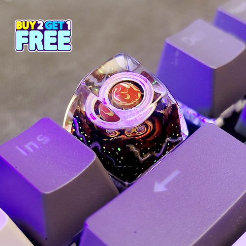 Galaxy keycap , nút bàn phím cơ các hành tinh , keycap artisan