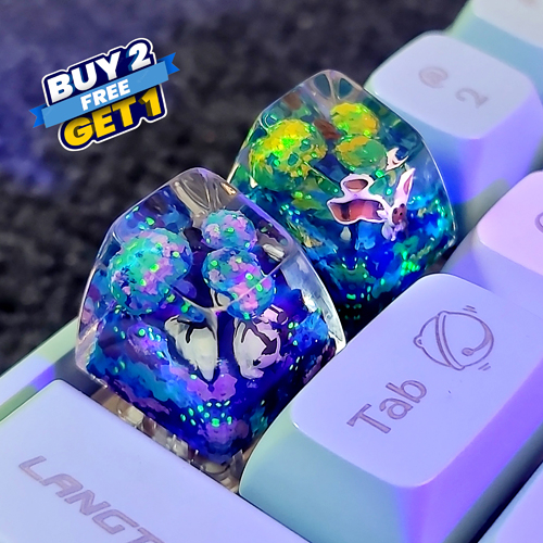 Appa keycap , momo keycap , nút bàn phím cơ appa và momo , anime keycap, artisan keycap