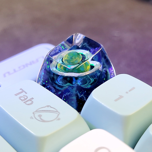 Galaxy keycap , nút bàn phím cơ các hành tinh , keycap artisan