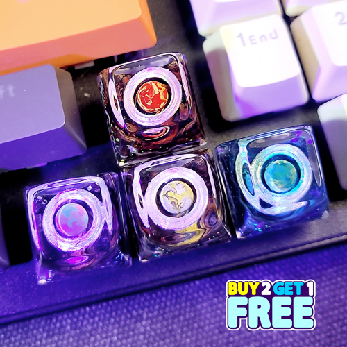 Galaxy keycap , nút bàn phím cơ các hành tinh , keycap artisan
