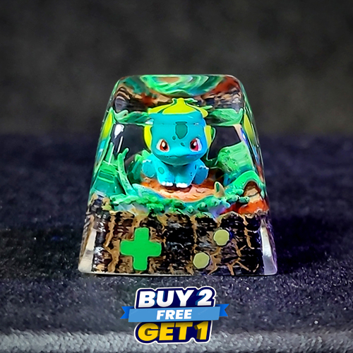 Bulbasaur keycap , nút bàn phím cơ pokemon bulbasaur , pokemon keycap , anime keycap