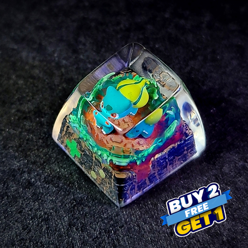 Bulbasaur keycap , nút bàn phím cơ pokemon bulbasaur , pokemon keycap , anime keycap