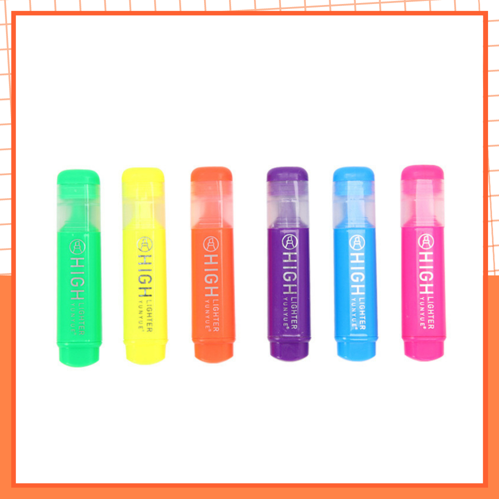 Bút Đánh Dấu Highlight Dạ Quang 6 Màu