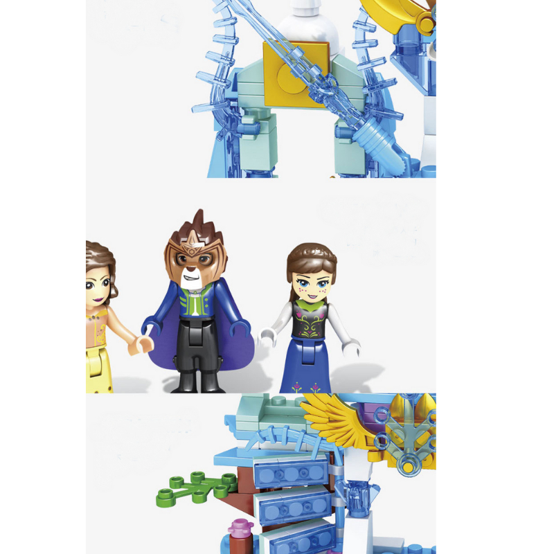 Mô hình lắp ráp lâu đài ELSA, lego lâu đài ELSA - Đồ chơi thông minh phát triển tư duy cho bé từ 6 tuổi, quà tặng bé gái