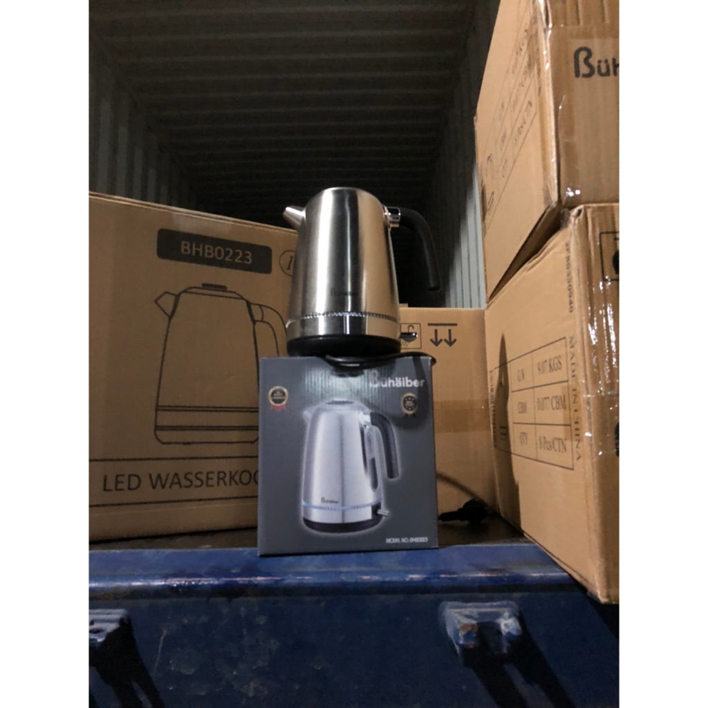 Ấm Siêu Tốc Inox Thế Hệ Mới Bühäiber 1.7L BHB0223 - Hàng Chính Hãng Bảo hành 12 Tháng