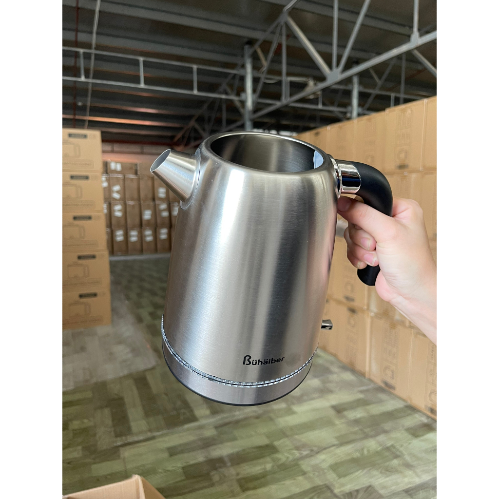 Ấm Siêu Tốc Inox Thế Hệ Mới Bühäiber 1.7L BHB0223 - Hàng Chính Hãng Bảo hành 12 Tháng