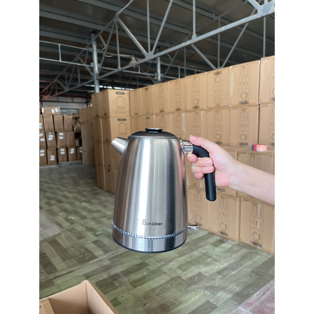 Ấm Siêu Tốc Inox Thế Hệ Mới Bühäiber 1.7L BHB0223 - Hàng Chính Hãng Bảo hành 12 Tháng