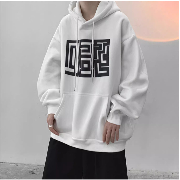 Áo Hoodie Nam Nữ Phối Hình Mê Cung Siêu Đẹp Phối Mũ 2 Lớp Dày Dặn Chất Liệu Nỉ Ngoại Siêu Dày Dặn Cực Ấm Áp