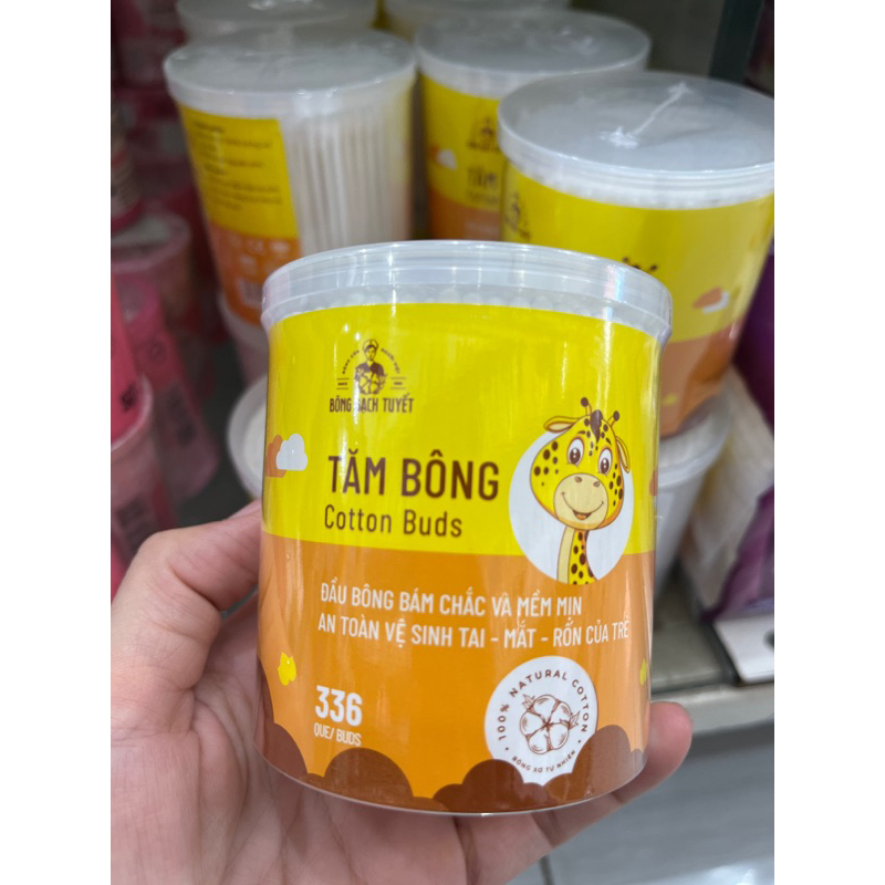 Tăm bông Trẻ Em Merigo 336 que đầu bông nhỏ