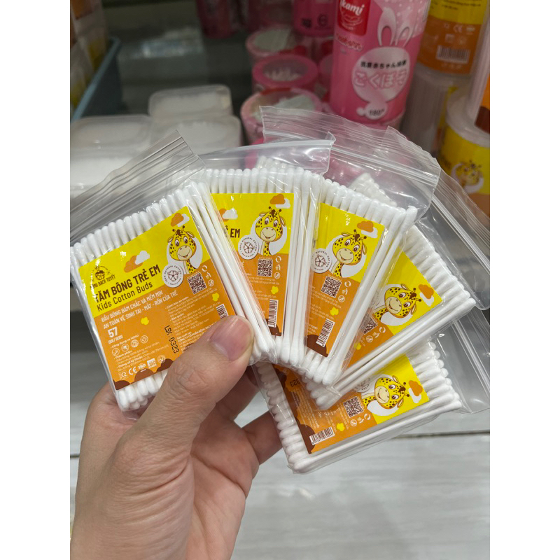 Tăm bông Trẻ Em Merigo 336 que đầu bông nhỏ