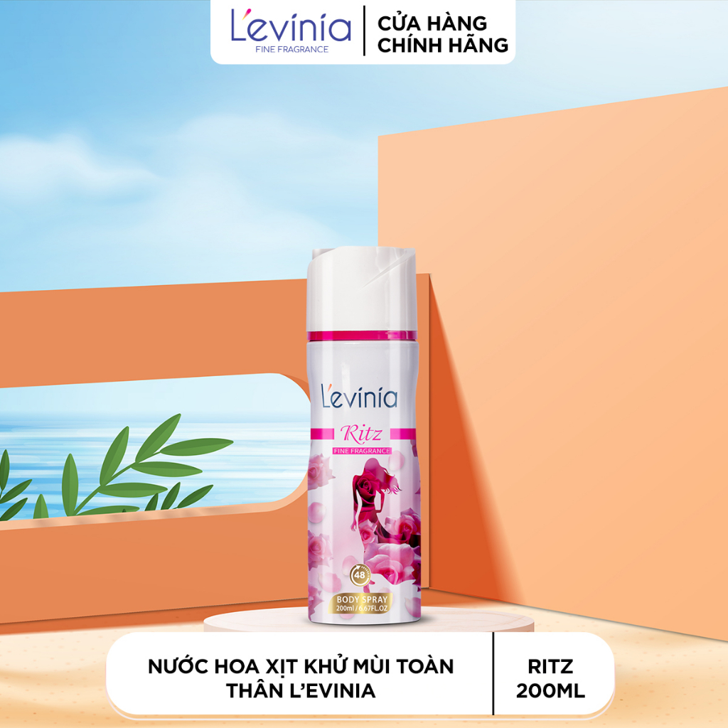 Nước Hoa Xịt Khử Mùi Toàn Thân RITZ L'evinia 200ml