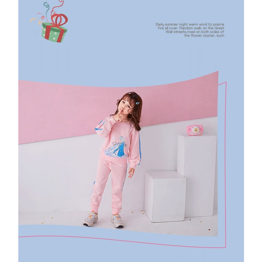 Bộ Đồ Thể Thao Dài Tay In Hình Công Chúa Aisha Chất Cotton Đẹp Cho Bé Gái BƠ MỠ HOUSE