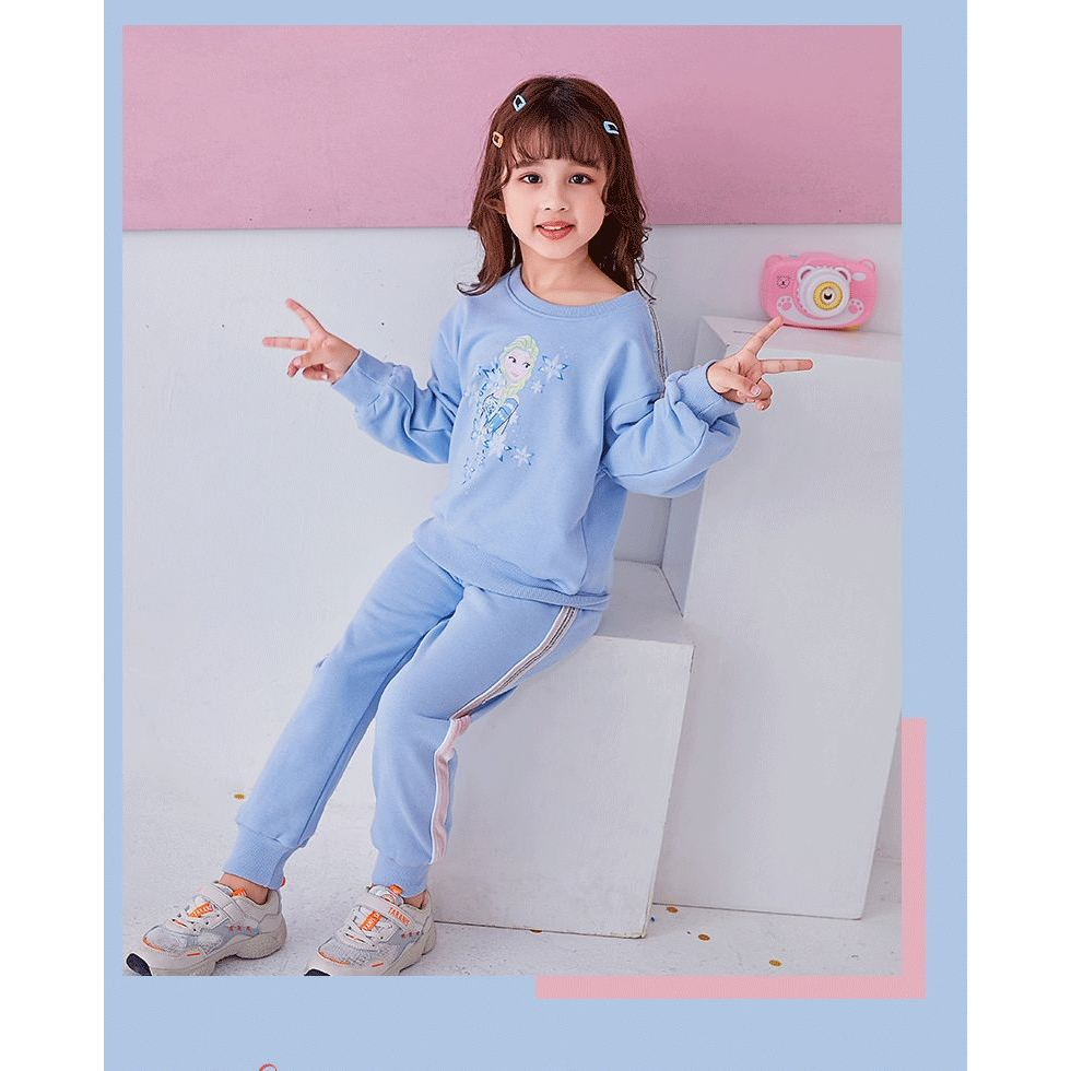 Bộ Đồ Thể Thao Dài Tay In Hình Công Chúa Aisha Chất Cotton Đẹp Cho Bé Gái BƠ MỠ HOUSE