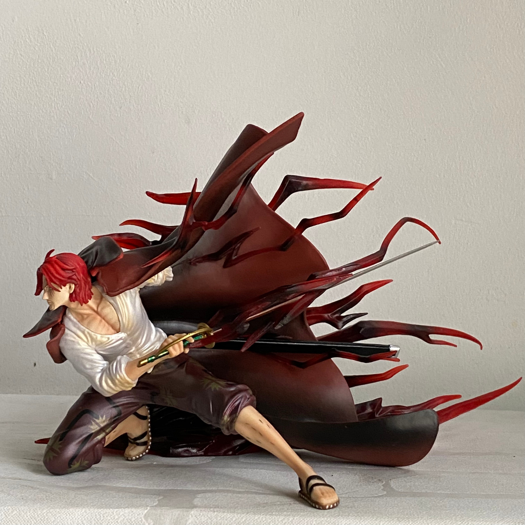 Mô hình nhân vật Shanks tóc đỏ IU StudioF1 cực nét - Mô hình Shanks chiến đấu cao 17Cm - One piece figure