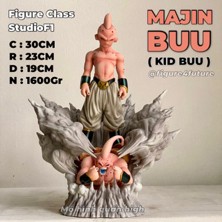 Mô hình Majin Buu cực chất cao 30CM - Mô hình kid buu đứng trên super buu - Kid Buu figure classF1 - Dragonball