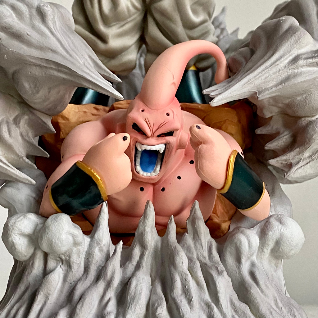 Mô hình Majin Buu cực chất cao 30CM - Mô hình kid buu đứng trên super buu - Kid Buu figure classF1 - Dragonball