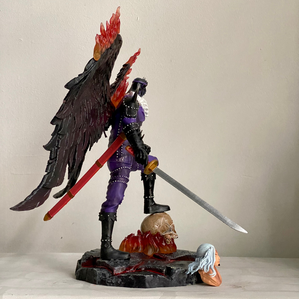 Mô hình nhân vật King Hỏa hoạn trong băng Kaido - Mô hình King cao 33cm có 2 đầu thay thế - One piece figure