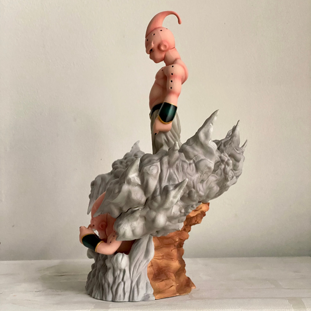 Mô hình Majin Buu cực chất cao 30CM - Mô hình kid buu đứng trên super buu - Kid Buu figure classF1 - Dragonball