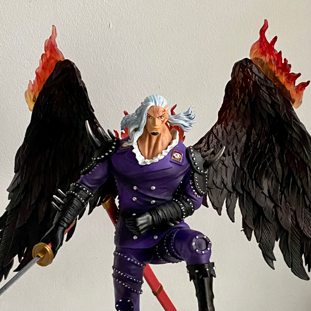 Mô hình nhân vật King Hỏa hoạn trong băng Kaido - Mô hình King cao 33cm có 2 đầu thay thế - One piece figure