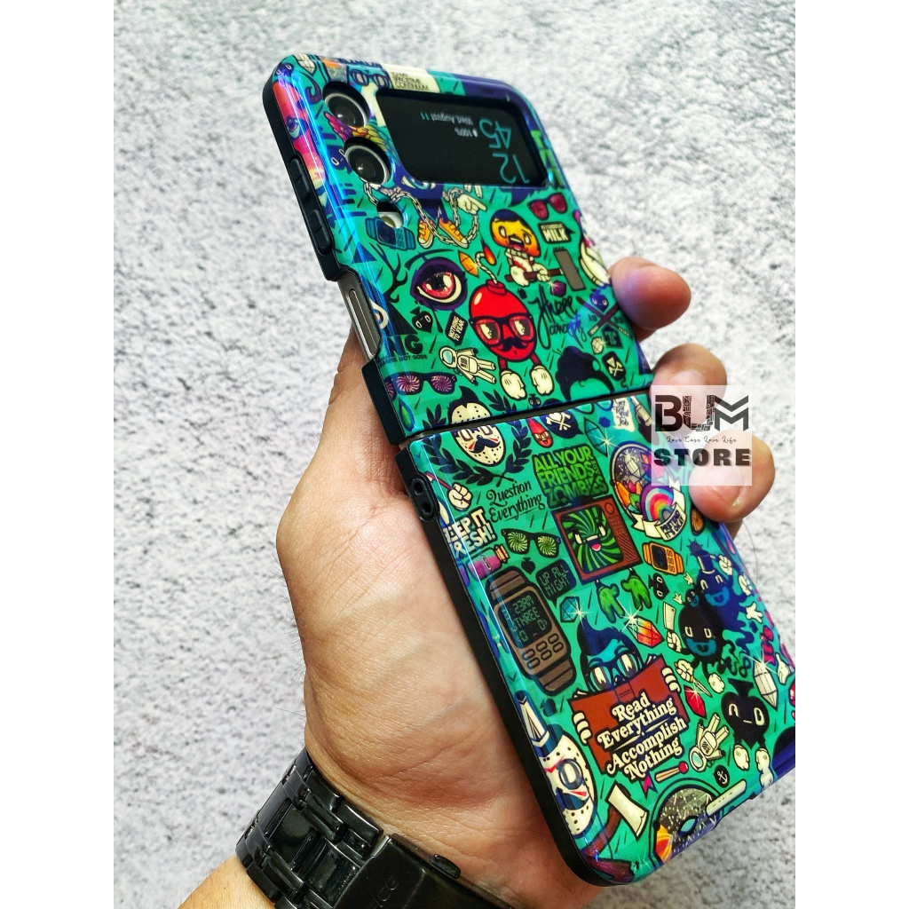 Ốp Lưng Họa Tiết Graffiti Samsung Galaxy Z FLIP 5 / Z FLIP 4 / Z FLIP 3 - BUM STORE GALAXY CASE