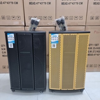  Loa kéo 4 tấc gỗ 3 đường tiếng mạch công suất đời mới kèm 2 micro cao cấp 