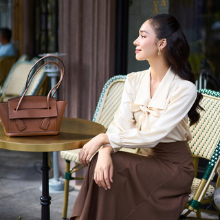 Áo Maybi kiểu suông phối cột nơ