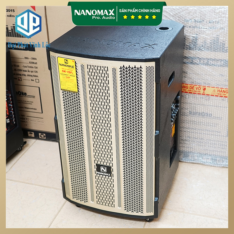 Loa Kéo Nanomax SK-15F3 Bass 40cm 680w Karaoke Bluetooth Công Suất 680w Tặng Kèm Cặp Micro Hát Karaoke