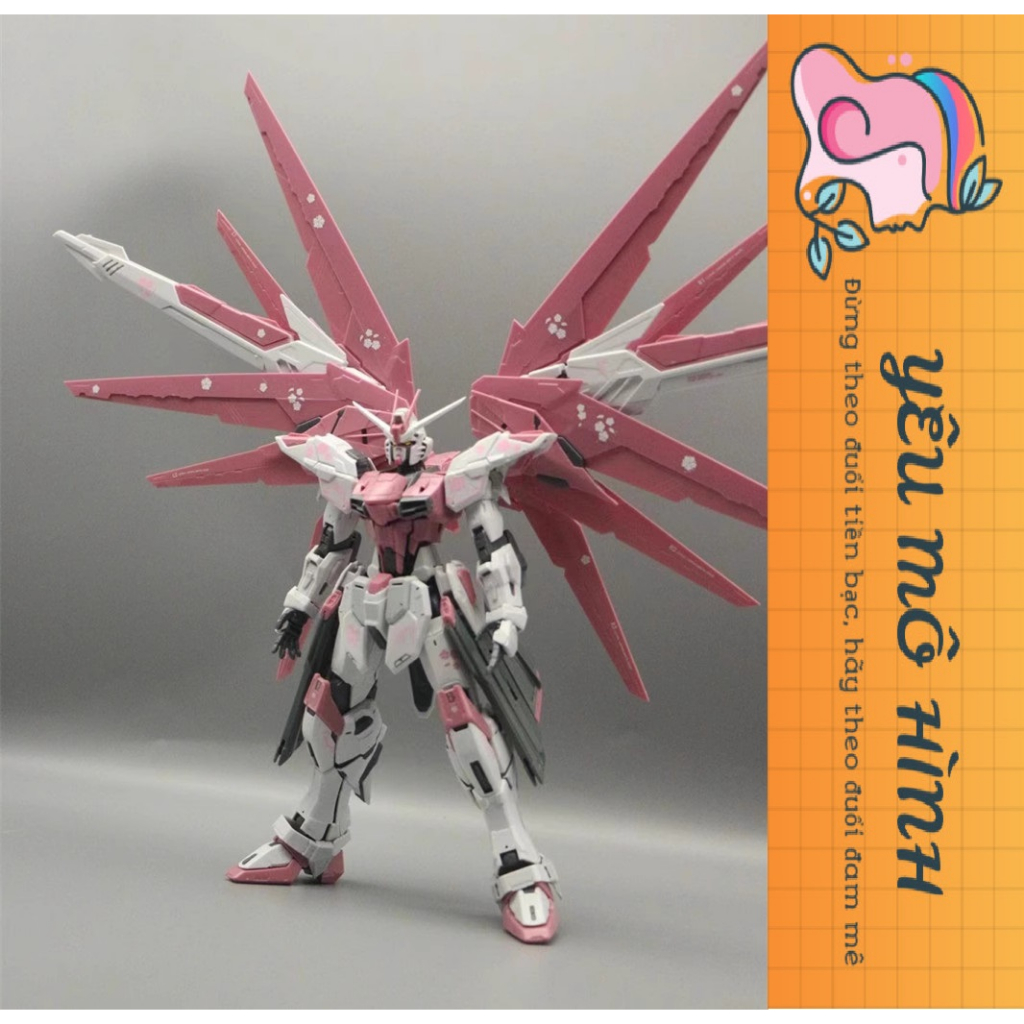 Gundam MG Sakura Pink Freedom VER.2.0 Tặng kèm Base trưng bày và Decal nước