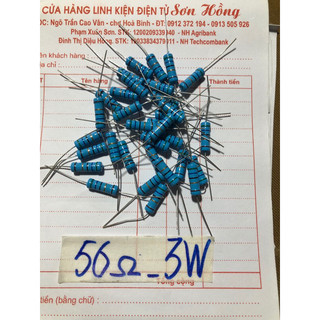 20 con điện trở mầu 56 ôm 3w