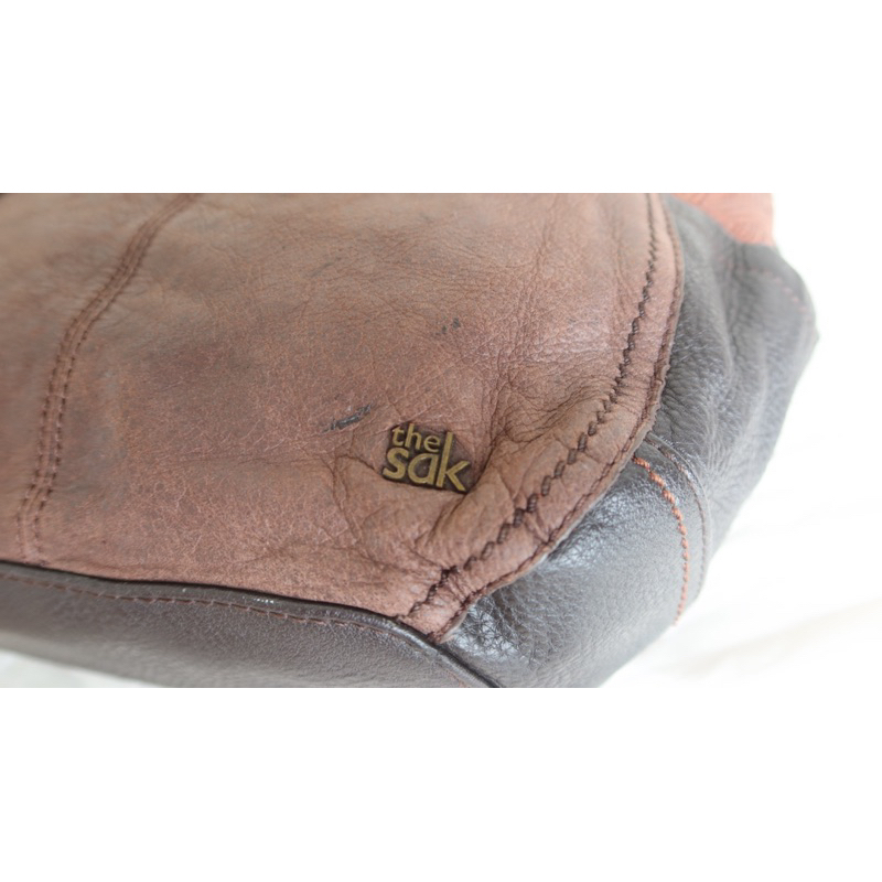Túi da thật vintage The Sak Mỹ màu nâu - secondhand