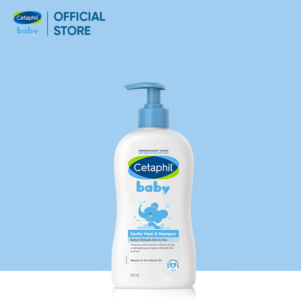 Sữa tắm gội dịu lành cho bé CETAPHIL BABY GENTLE WASH & SHAMPOO 400ML