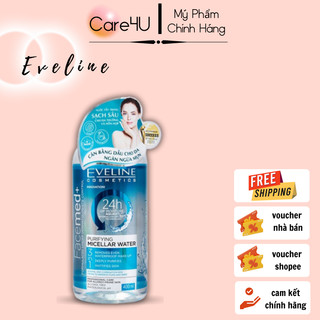  Nước tẩy trang mềm mịn dành cho da thường và hỗn hợp Eveline Facemed 400ml
