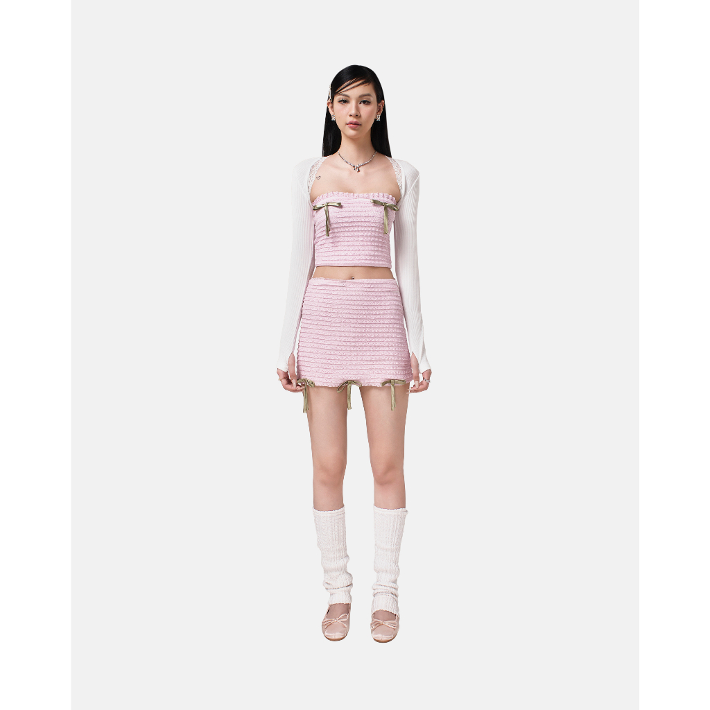 Set áo và chân váy SheByShj màu hồng - Pink Sakura Set