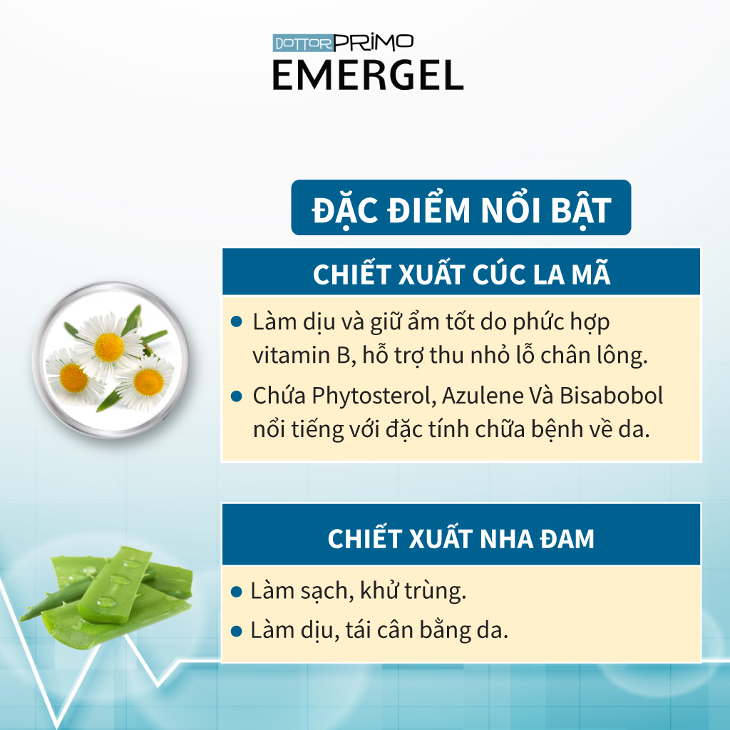 Sữa Tắm Hữu Cơ Cho Da Nhạy Cảm, Viêm Da Cơ Địa DottorPrimo Emergel 200ml