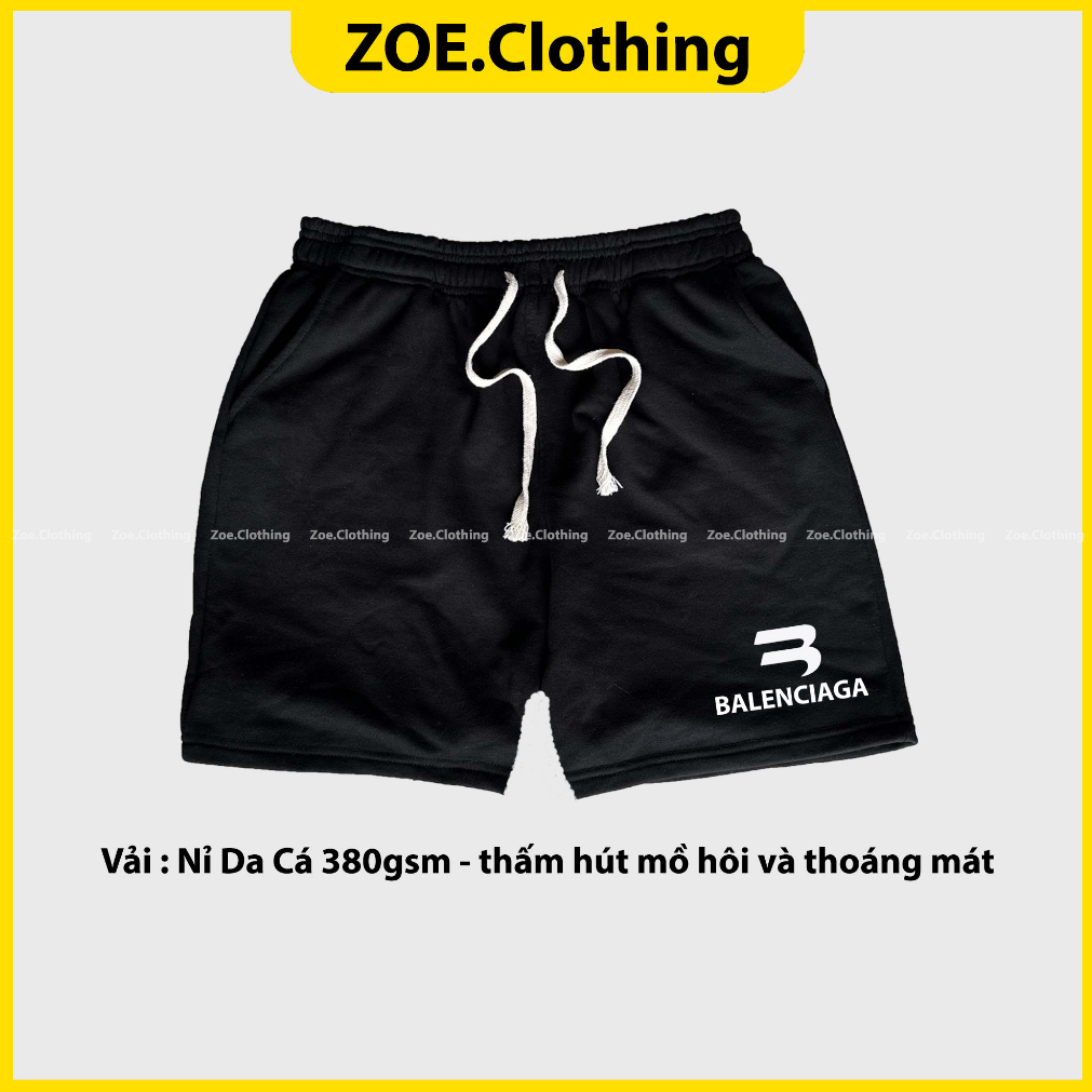Quần short BALEN WAVE BASIC, quần nam nữ unisex , Zoeclothing