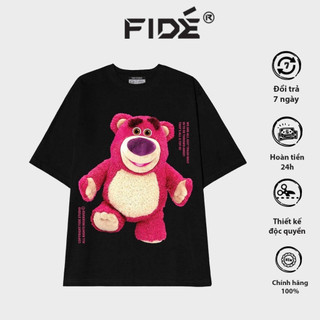 Áo thun FIDE phông trơn nam nữ cổ tròn FIDE GẤU LOTSO 02