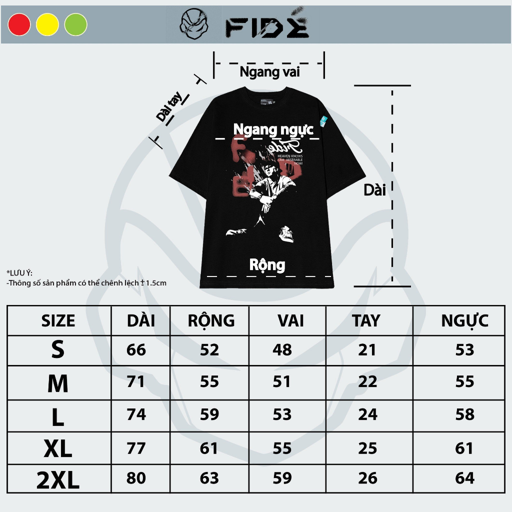 Áo thun FIDE phông trơn nam nữ cổ tròn FIDE Y2K 01