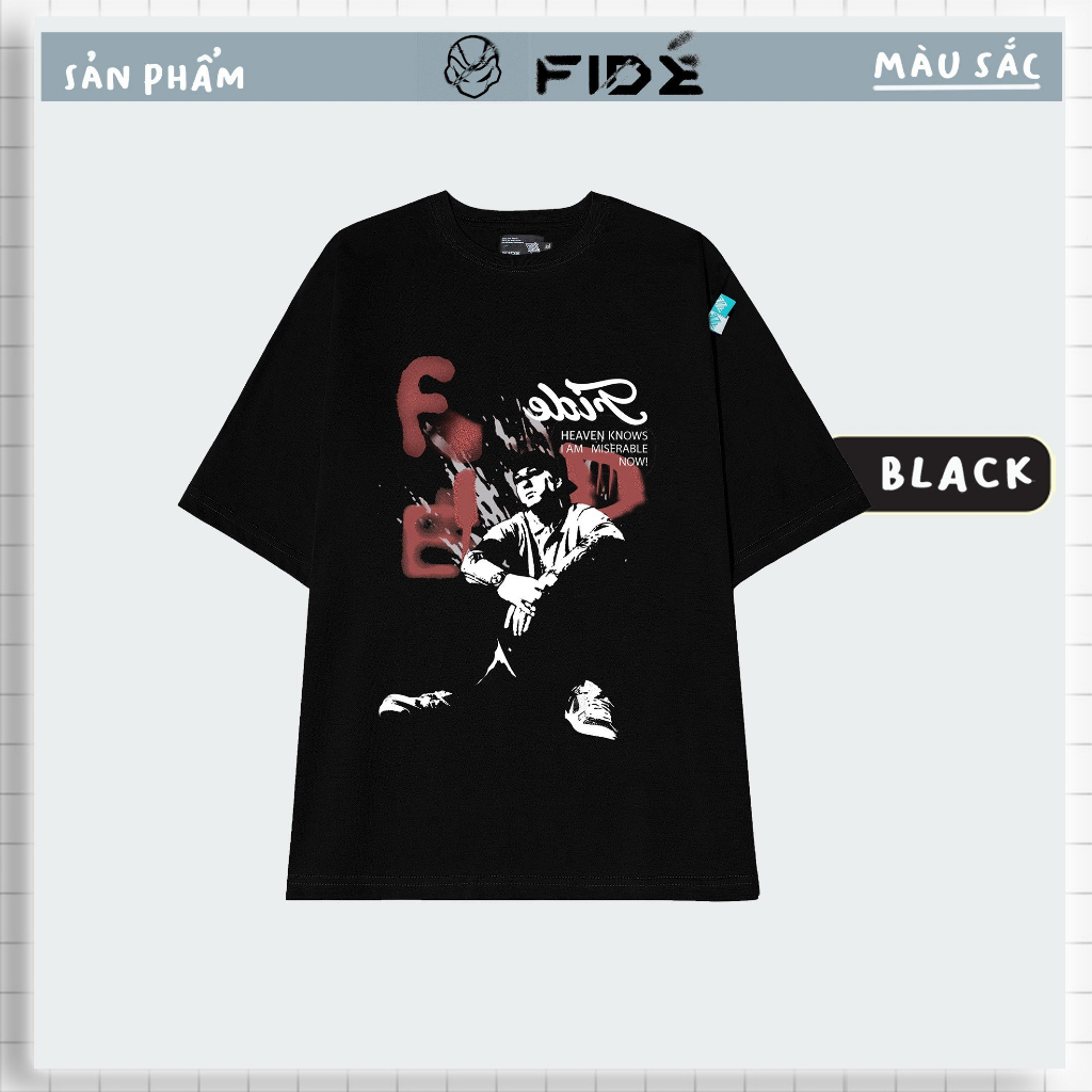 Áo thun FIDE phông trơn nam nữ cổ tròn FIDE Y2K 01